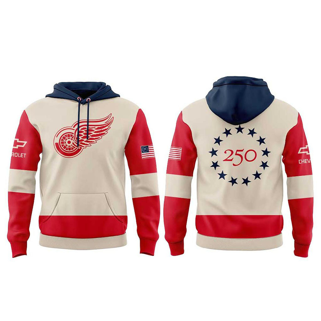 Detroit Red Wings Military Appreciation Night 2026 Hoodie Red Wings Merch Gift For Hockey Fans