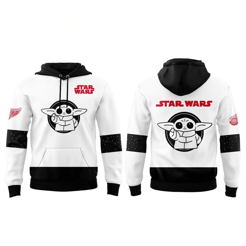 Detroit Red Wings X Star Wars 2026 Hoodie Red Wings Merch Gift Ideas For Hockey Fans