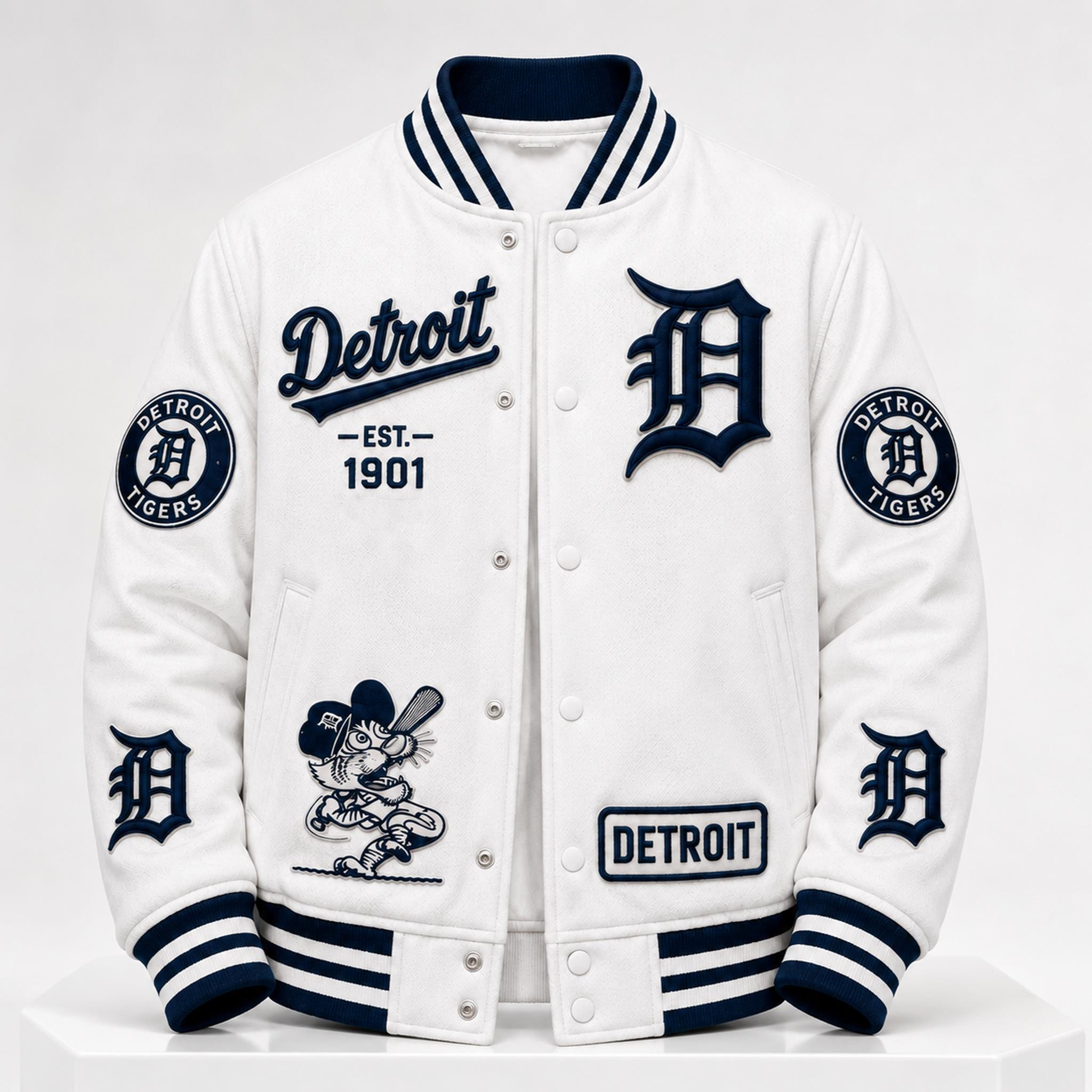 Detroit Tigers Baseball 2026 Coat Est 1901 Jacket Detroit Tigers Baseball 2026 Coat Est 1901 Jacket