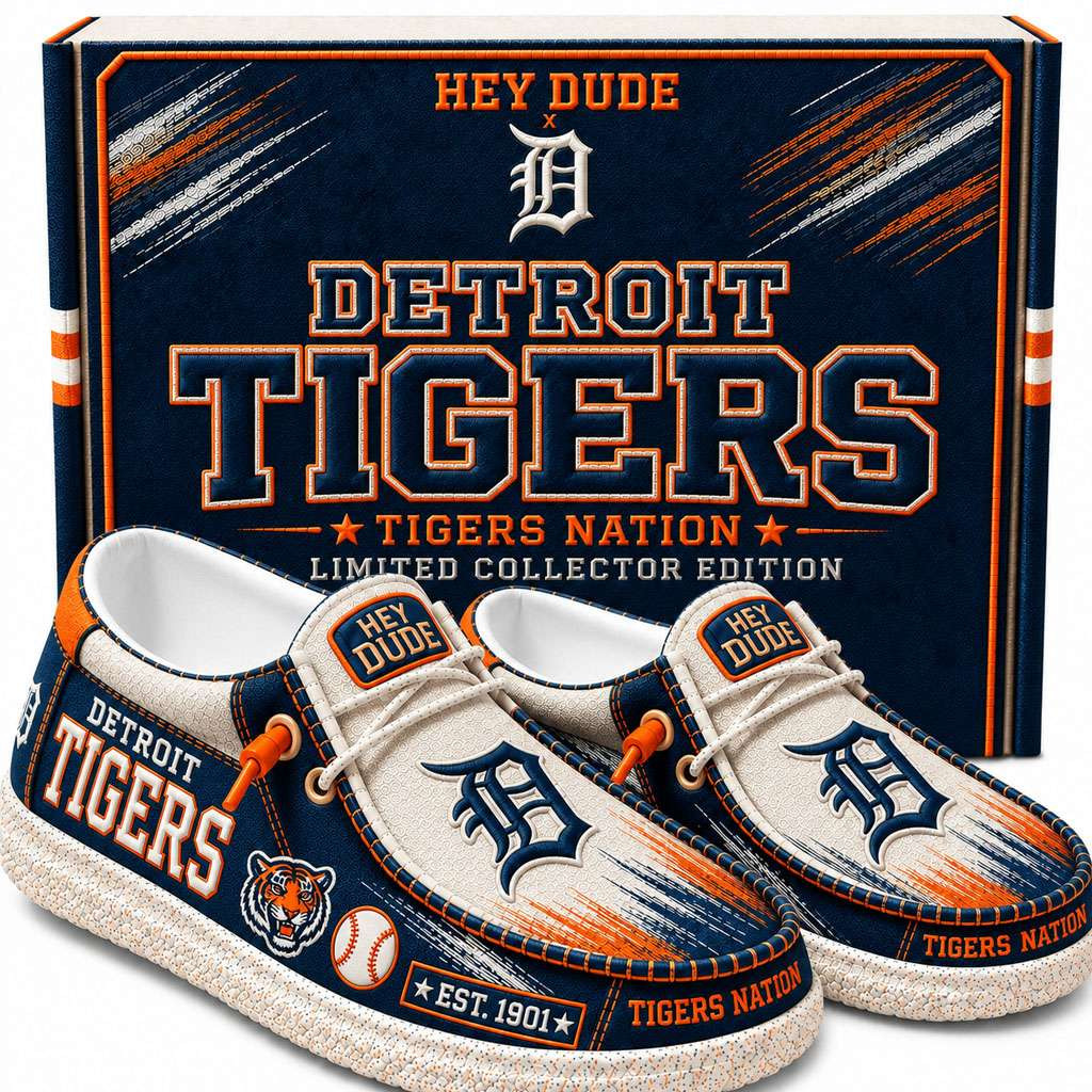 Detroit Tigers Merch Est 1901 Tigers Nation Slip-On Loafers Best Gifts For Baseball Lovers Detroit Tigers Merch Est 1901 Tigers Nation Slip-On Loafers Best Gifts For Baseball Lovers