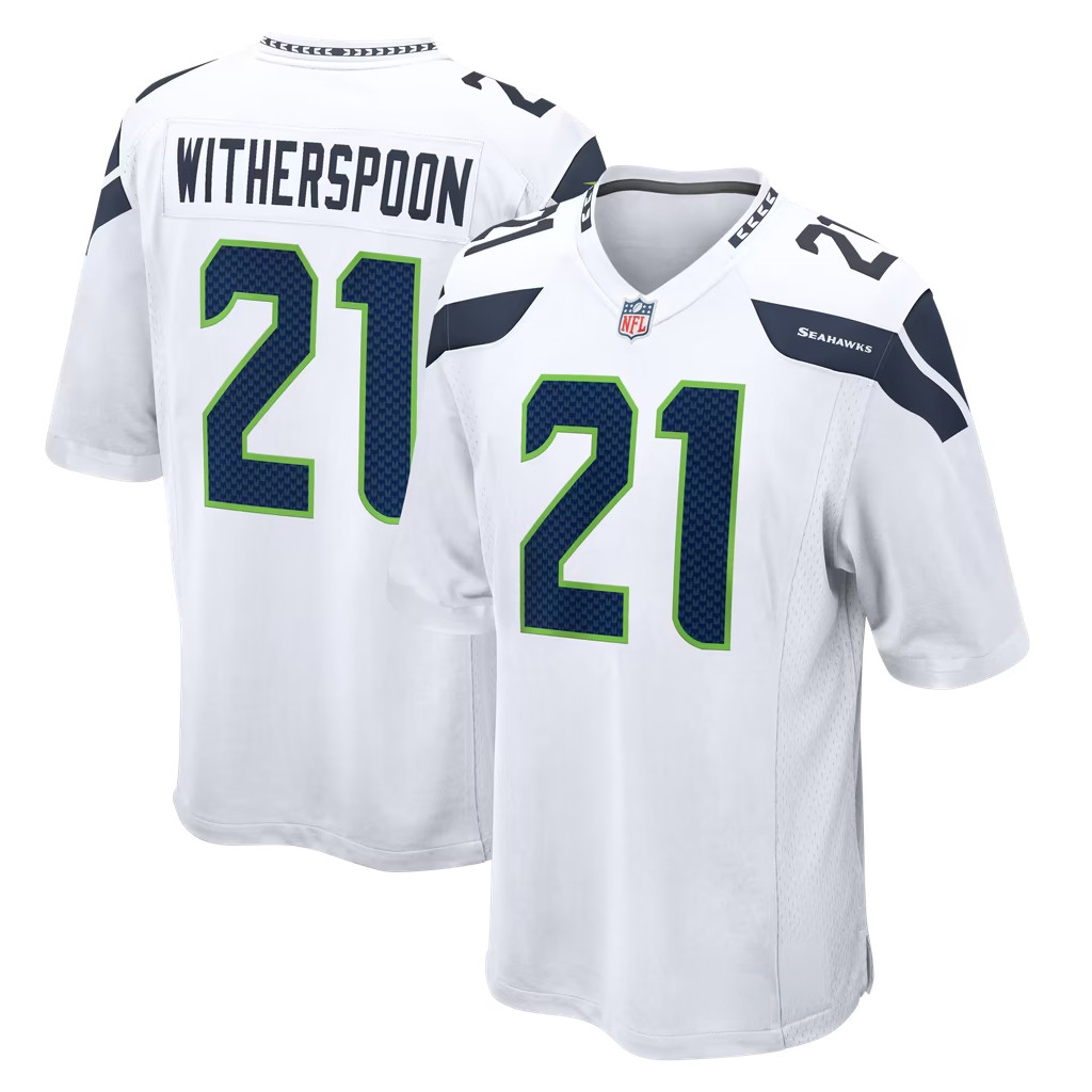 Devon Witherspoon Jersey Shirt Seattle Seahawks Merch #21 Seahawks Game Jersey White Fan Gifts Devon Witherspoon Jersey Shirt Seattle Seahawks Merch #21 Seahawks Game Jersey White Fan Gifts