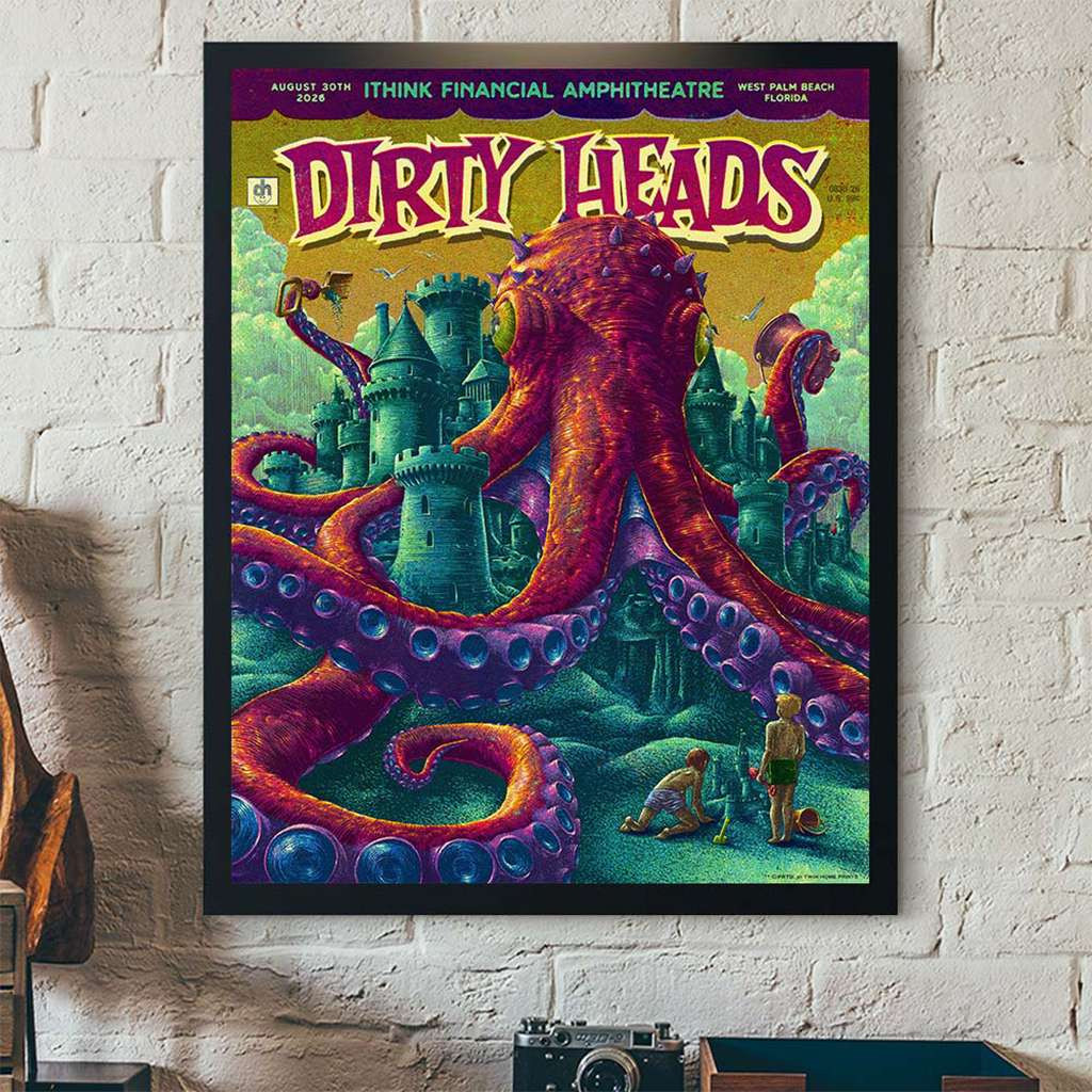 Dirty Heads West Palm Beach Florida 2026 Event Poster Dirty Heads Merch Wall Art And Decor Dirty Heads West Palm Beach Florida 2026 Event Poster Dirty Heads Merch Wall Art And Decor
