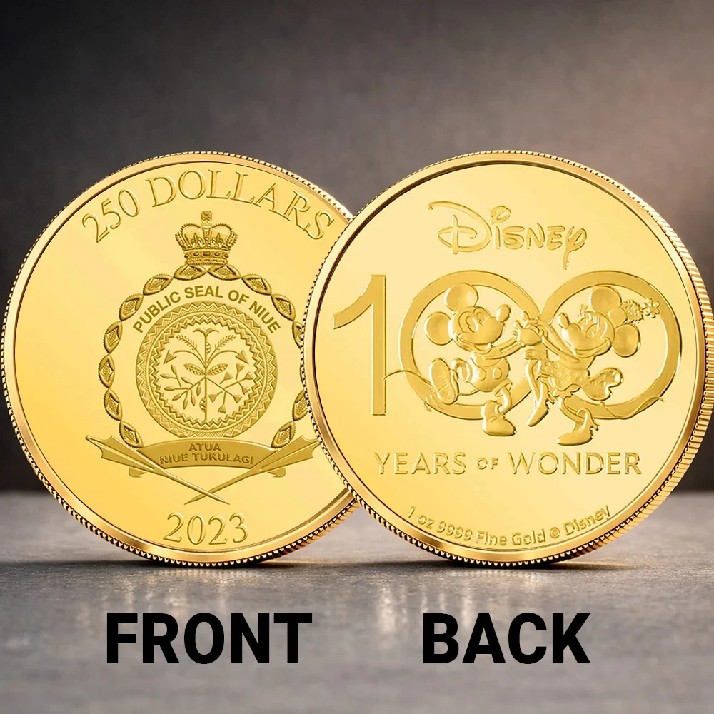 Disney 100th Anniversary Commemorative Coin Mickey Mouse 100 Years Of Wonder Coin Best Gifts