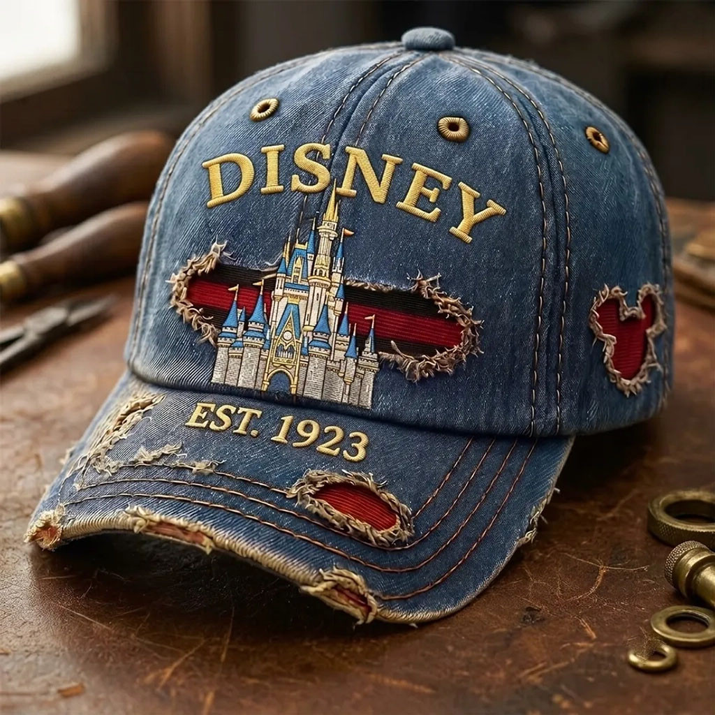 Disney Magic Kingdom Vintage Distressed Hat Disney Castle Baseball Cap Gift For Sisters