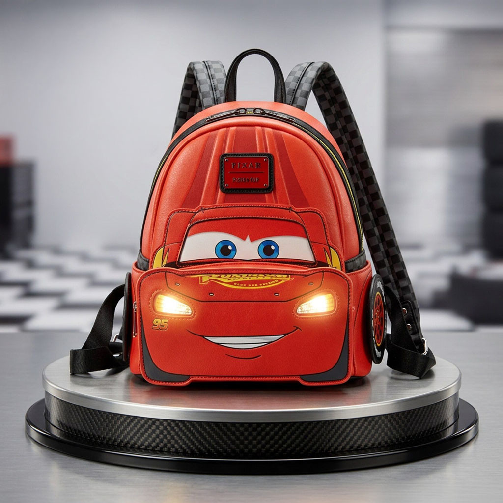 Disney Pixar Cars Lightning McQueen Backpack Cars Cartoon Merch Birthday Gifts For Son Disney Pixar Cars Lightning McQueen Backpack Cars Cartoon Merch Birthday Gifts For Son