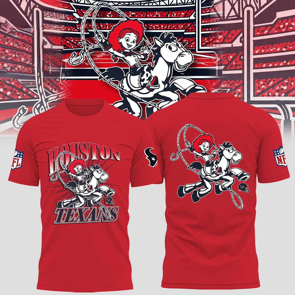 Disney x Houston Texans 2026 Collab Graphic Shirt Texans Merch Gift Ideas For Football Lovers
