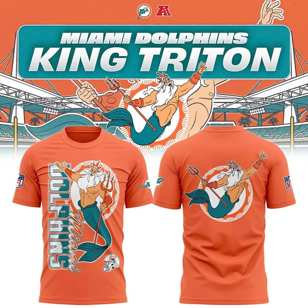 Disney x Miami Dolphins 2026 Collab Graphic Shirt Dolphins Merch Gifts For Football Fan