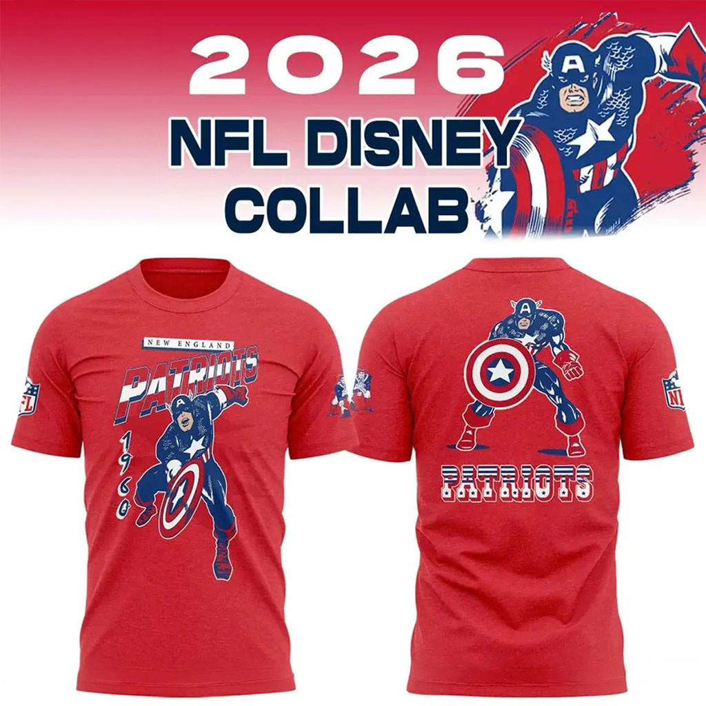 Disney X New England Patriots Collaboration Shirt 2026 NFL Disney Collab Merch Gifts For Fans Disney X New England Patriots Collaboration Shirt 2026 NFL Disney Collab Merch Gifts For Fans