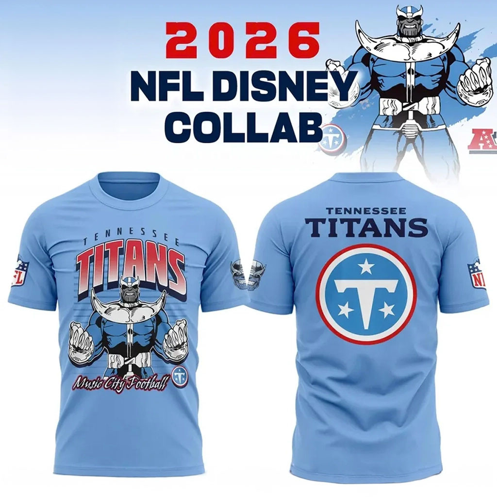 Disney X Tennessee Titans Collab Music City Football T-Shirt Titans Merch Gifts For Fans Disney X Tennessee Titans Collab Music City Football T-Shirt Titans Merch Gifts For Fans