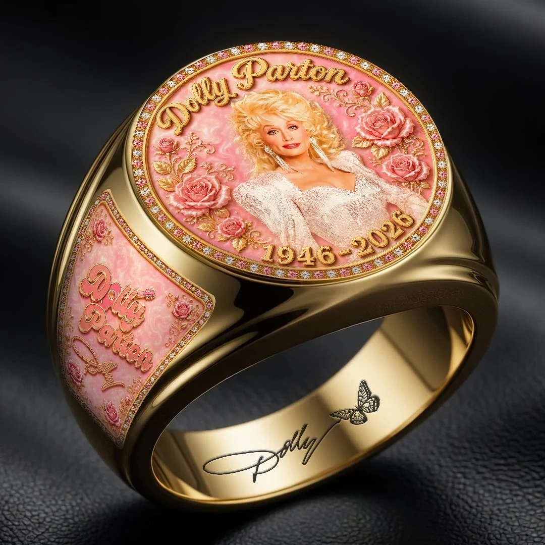 Dolly Parton 1946 2026 Floral Ring Remembering Dolly Parton Merch Memorial Gift For Fans