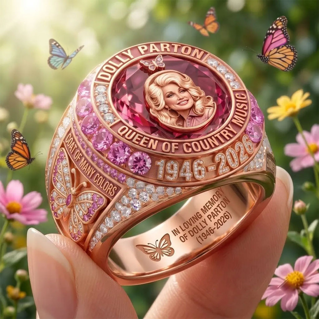 Dolly Parton 1946 2026 Rose Gold Tribute Ring Queen Of Country Music Dolly Parton Merch Gifts