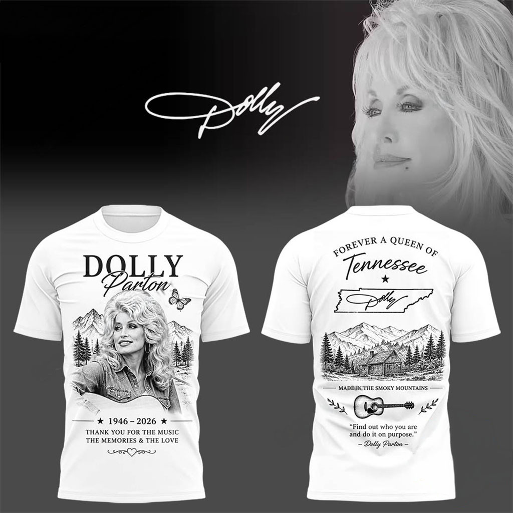 Dolly Parton 1946-2026 Thank You For The Music T-Shirt Forever In Our Hearts Dolly Parton Merch