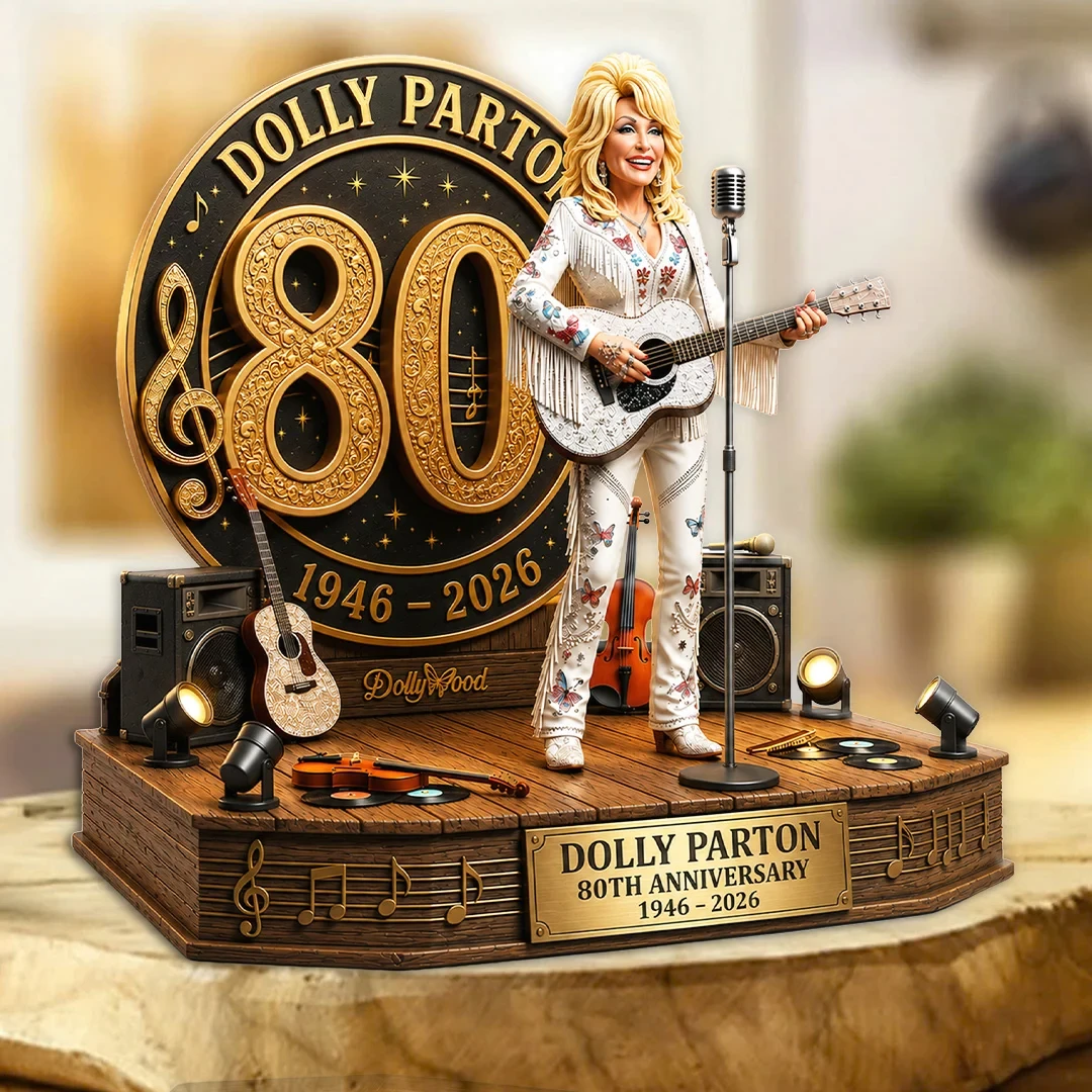 Dolly Parton 80th Anniversary Acrylic Plaque RIP Dolly Parton 1946 2026 Merch Memorial Gifts