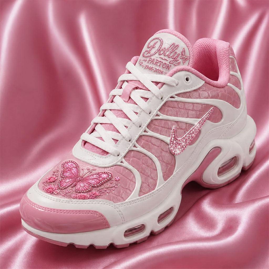 Dolly Parton 80th Anniversary Butterfly Sneaker Thank You For The Memorial Dolly Parton Merch