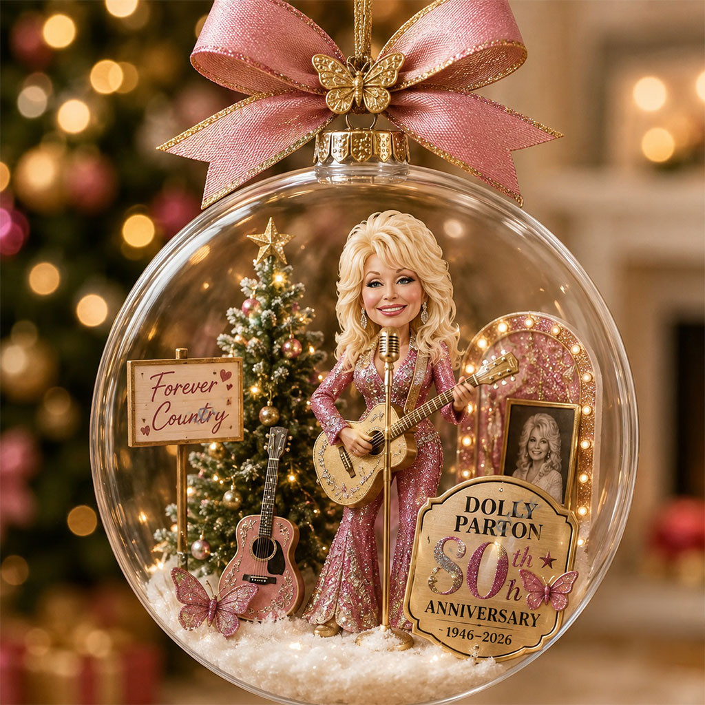 Dolly Parton 80th Anniversary Christmas Globe Ornament RIP Dolly Parton Merch Holiday Decor Dolly Parton 80th Anniversary Christmas Globe Ornament RIP Dolly Parton Merch Holiday Decor