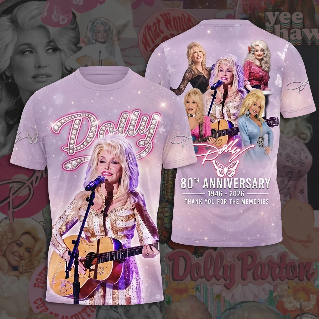 Dolly Parton 80th Anniversary T-Shirt Thank You For The Memories Tee Dolly Parton Memorial Gift
