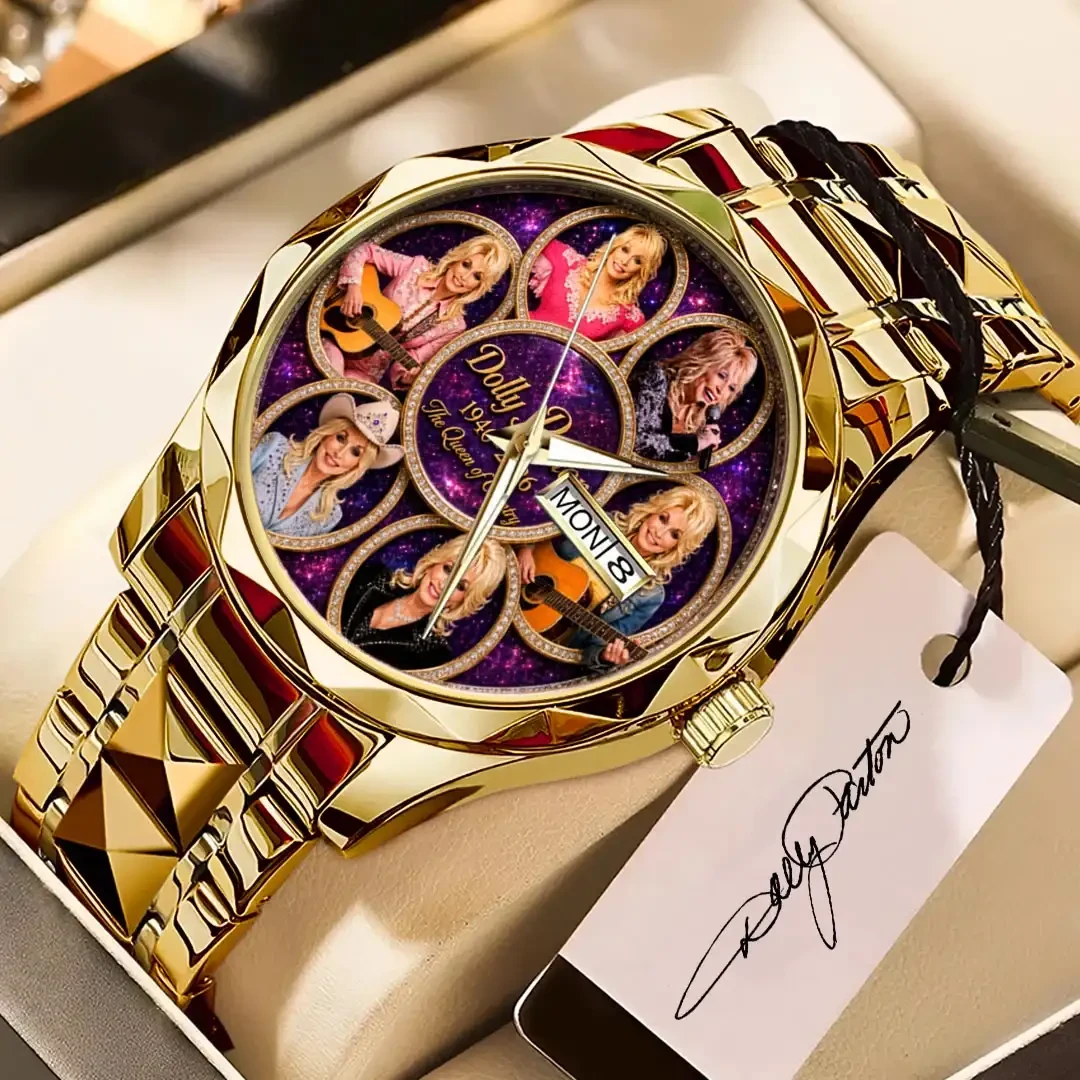 Dolly Parton Alloy Luxury Quartz Watch The Queen Of Country Dolly Parton Memorial Merch Gifts
