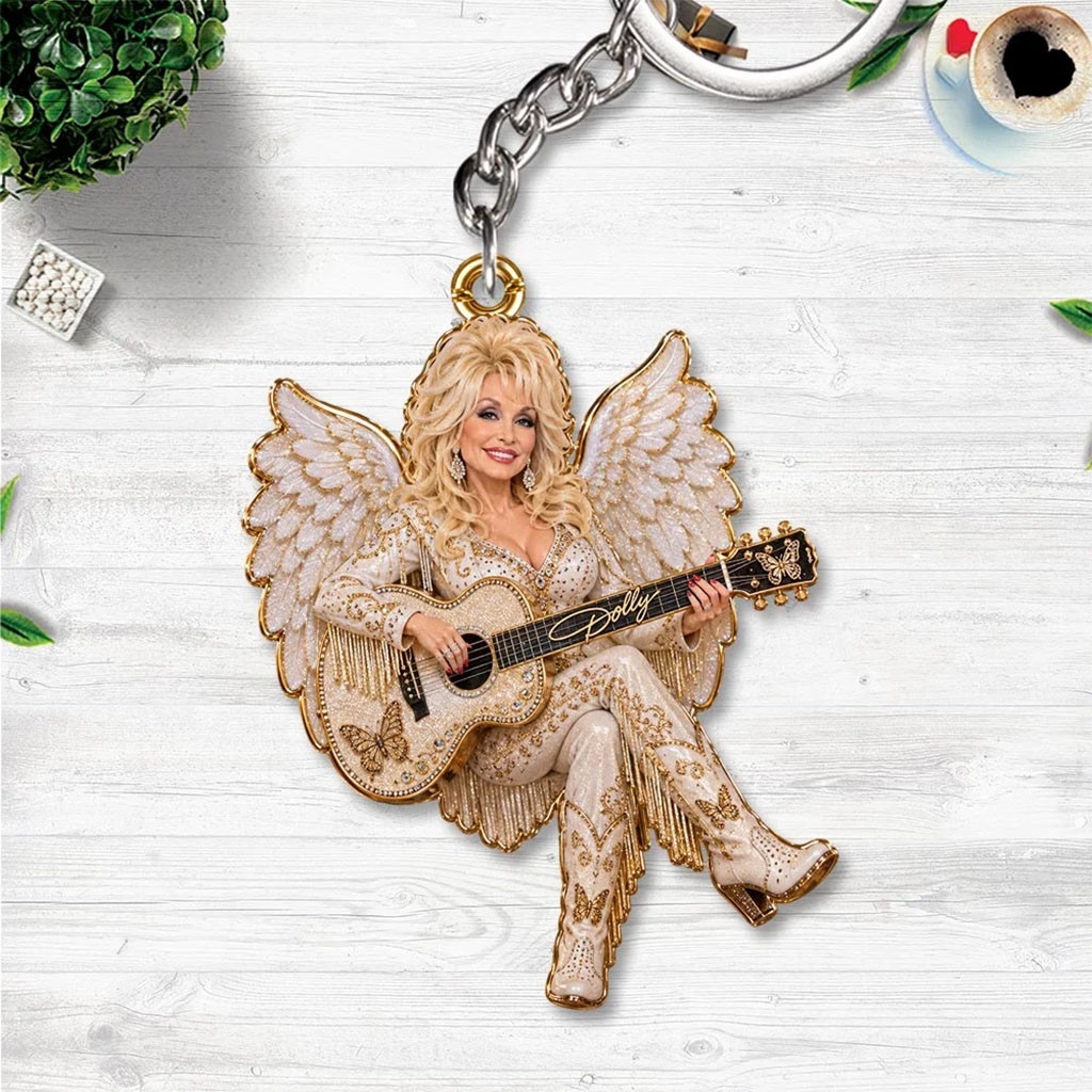 Dolly Parton Angel Keychain Heavenly Country Music Gifts For Dolly Parton Lovers