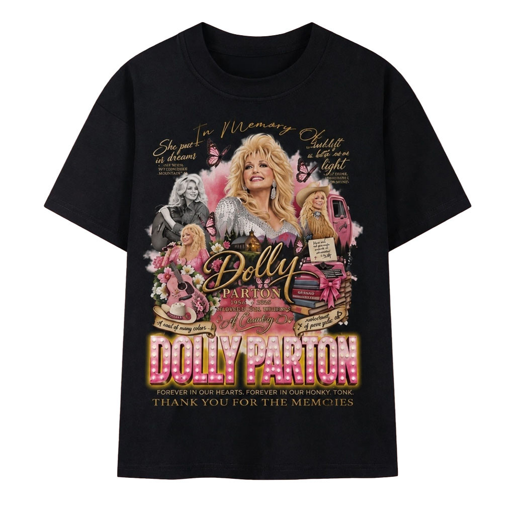 Dolly Parton Forever In Our Honky Tonk Vintage Graphic Shirt Dolly Parton Merch Memorial Gifts