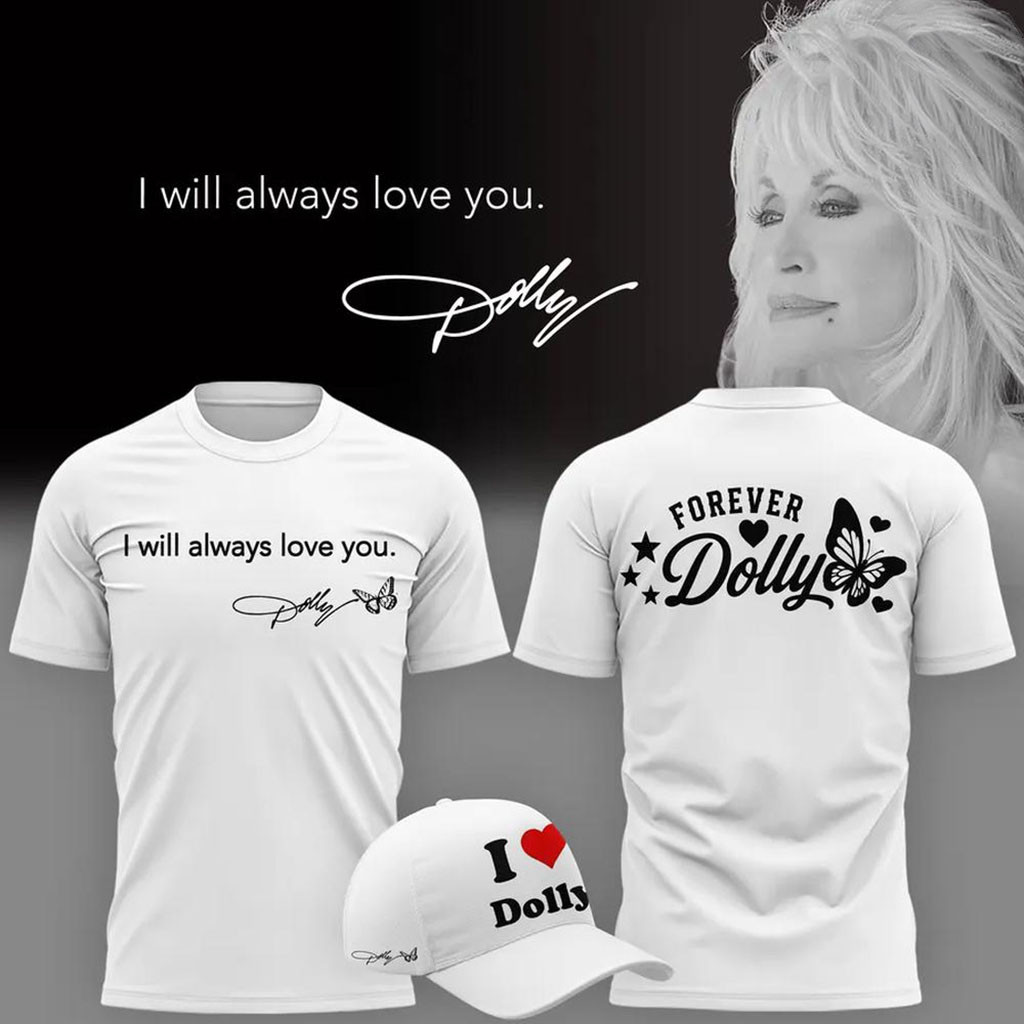 Dolly Parton I Will Always Love You I Heart Dolly Graphic T-Shirt Dolly Parton Memorial Shirt