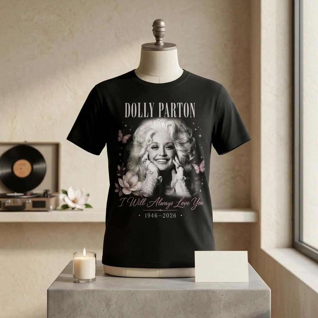 Dolly Parton I Will Always Love You In Loving Memory 1946-2026 T-Shirt Dolly Parton RIP Merch Dolly Parton I Will Always Love You In Loving Memory 1946-2026 T-Shirt Dolly Parton RIP Merch