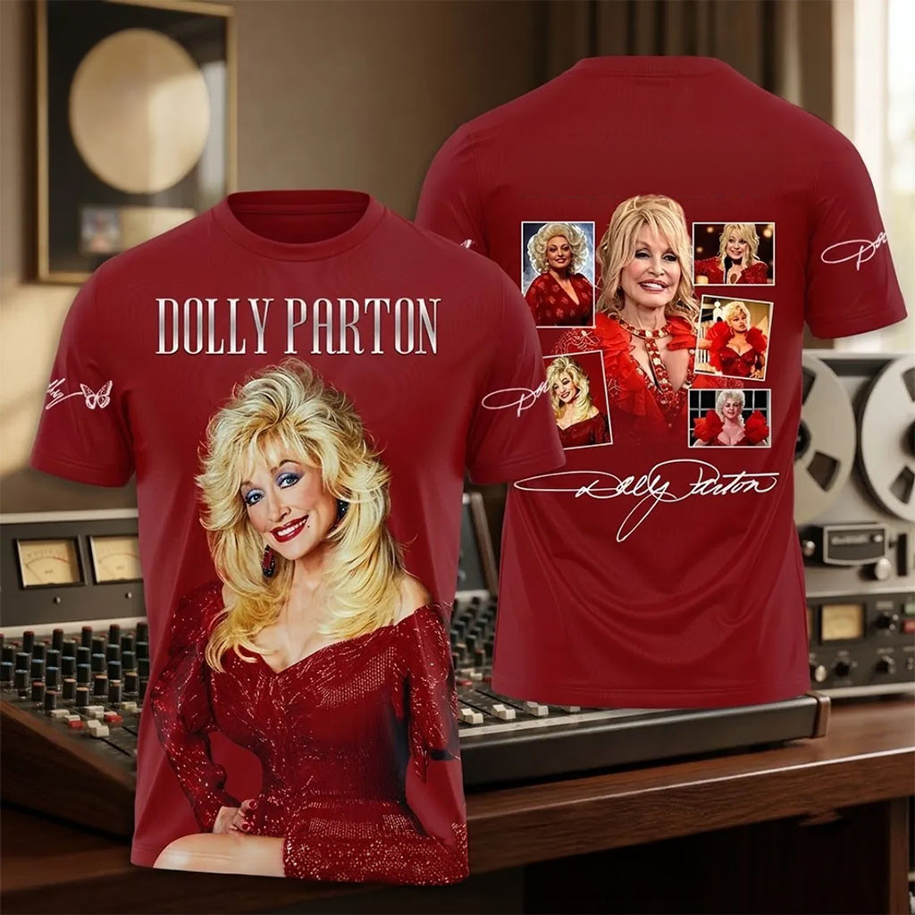 Dolly Parton In Loving Memory Red T-Shirt Country Music Legend Tribute Shirt Gifts For Dolly Fans