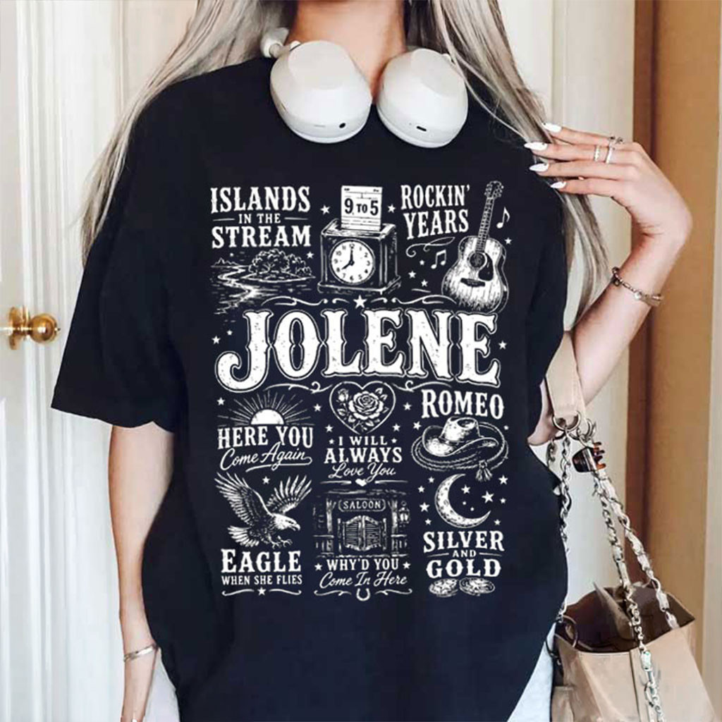 Dolly Parton Jolene Western Cowgirl Country Music T-Shirt RIP Dolly Parton Memorial Merch