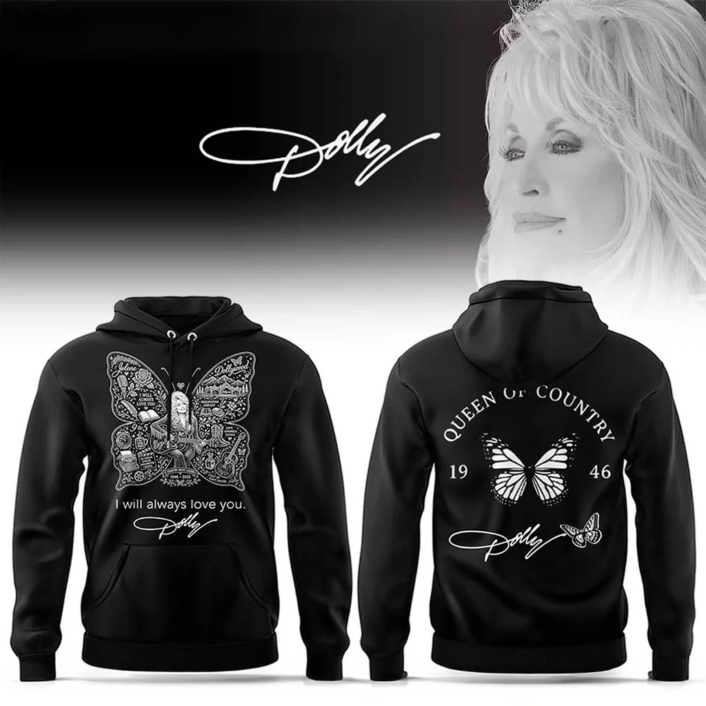 Dolly Parton Memorial Hoodie Rest In Peace Queen Of Country Music Tribute Hoodie Gift For Fans