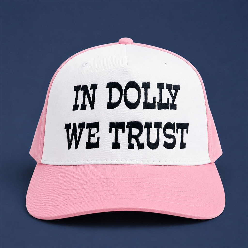 Dolly Parton Merch 2026 In Dolly We Trust Hat Embroidered RIP Dolly Parton Memorial Gifts