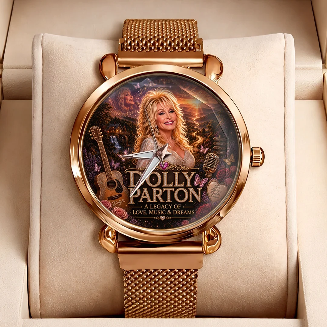 Dolly Parton Merch A Legacy Of Love Music And Dream Mesh Strap Quartz Watch Music Fan Present