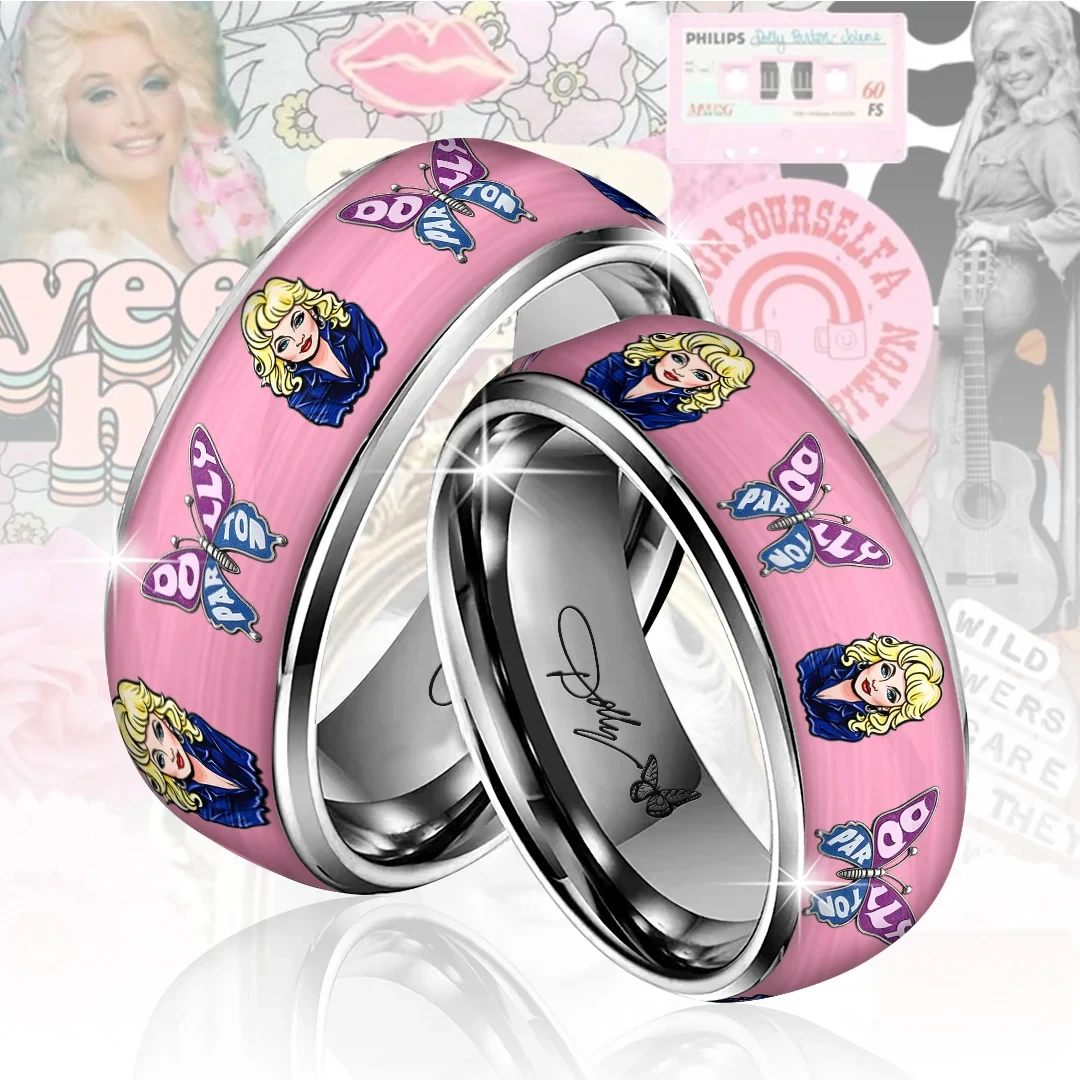 Dolly Parton Merch Country Music Legend Butterfly Ring RIP Dolly Parton Merch Fan Gifts