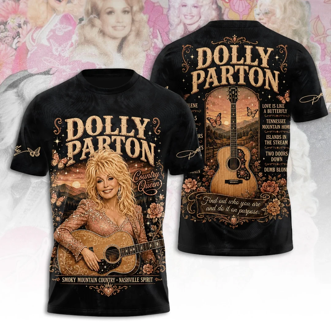 Dolly Parton Merch Country Queen T-Shirt Remembering Dolly Parton Clothing Fan Gifts