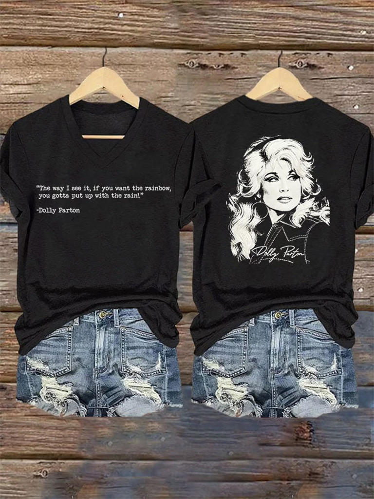 Dolly Parton Merch Dolly Parton Quote V-Neck Shirt 1946 2026 Dolly Memorial Gifts Ideas