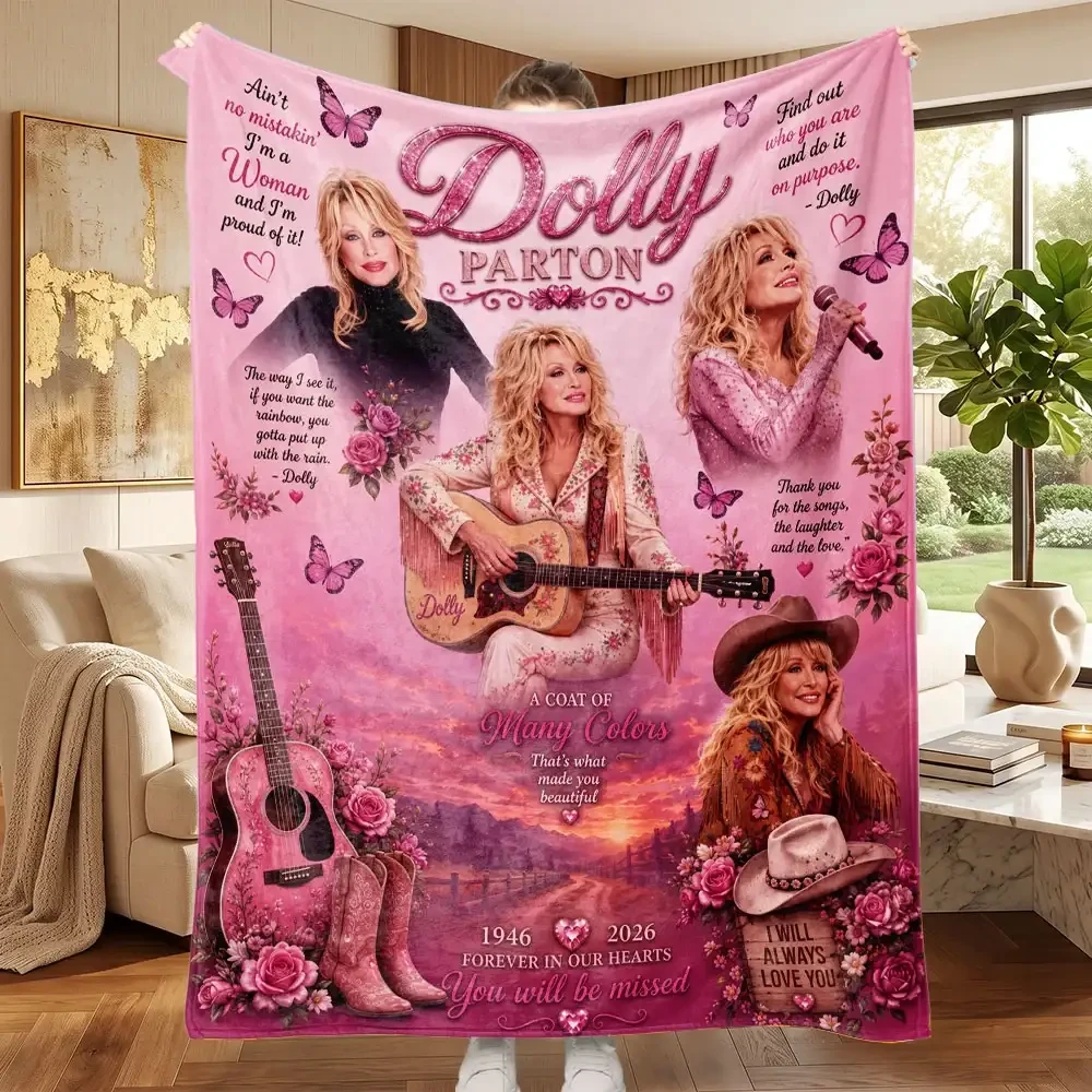 Dolly Parton Merch Forever In Our Heart You Will Be Missed Blanket RIP Gifts For Fans