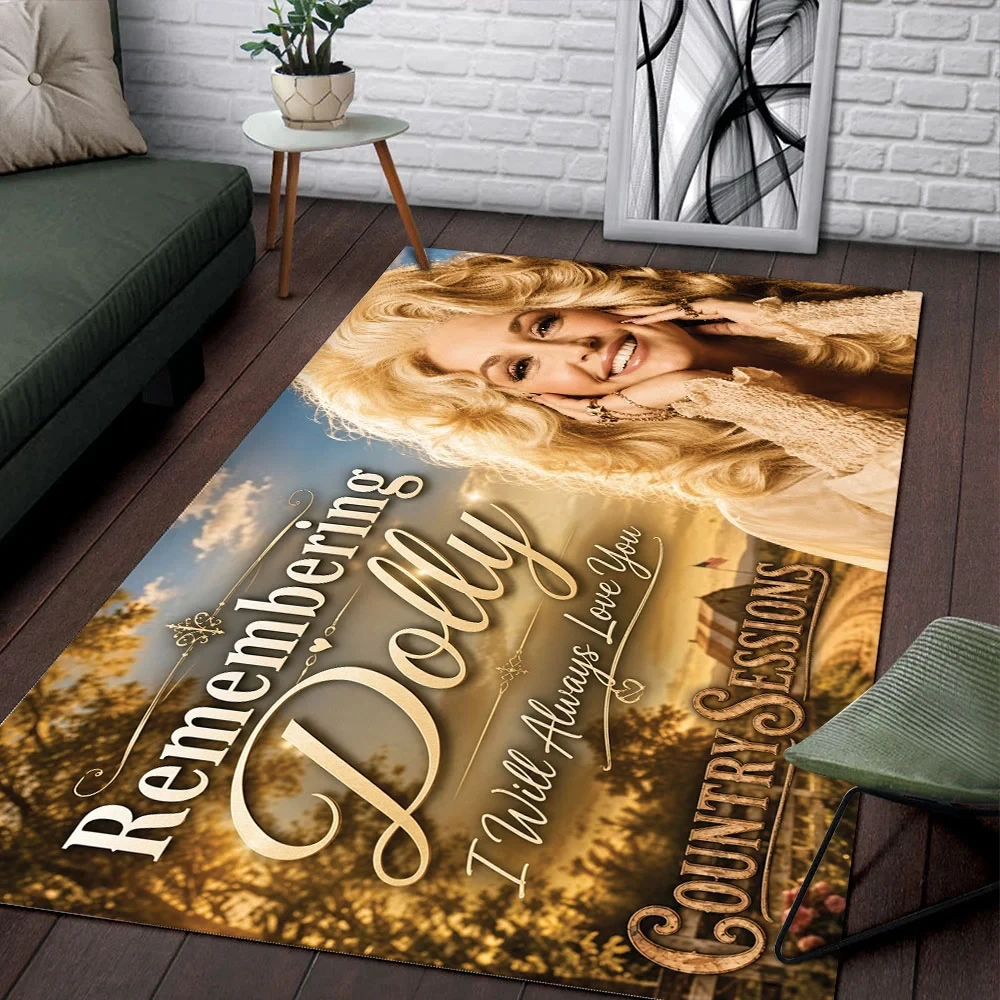 Dolly Parton Merch Remembering Dolly I Will Always Love You Area Rug Gift For Music Lovers