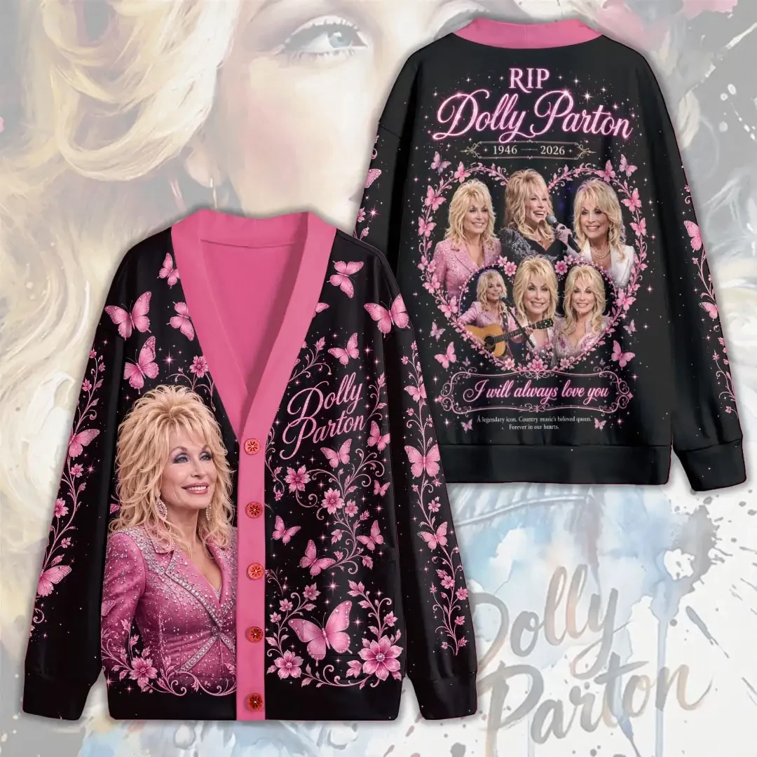 Dolly Parton Merch RIP Dolly Parton I Will Always Love You Cardigan Gift For Music Lovers Dolly Parton Merch RIP Dolly Parton I Will Always Love You Cardigan Gift For Music Lovers