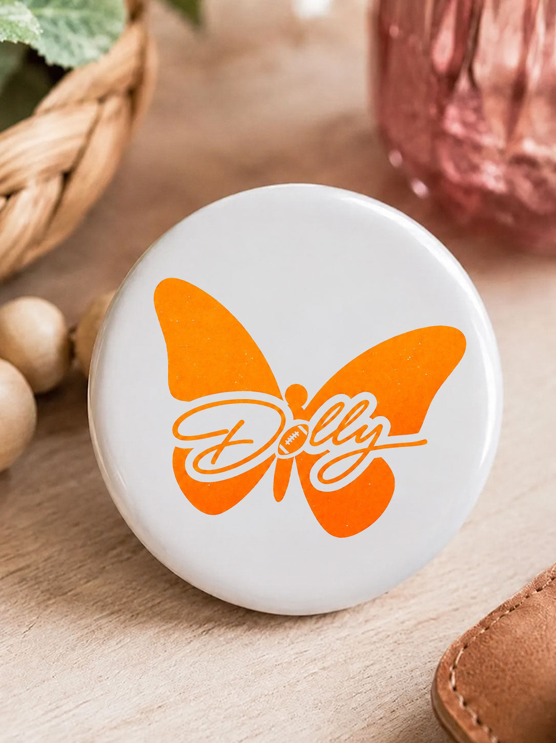 Dolly Parton Merch Tennessee Football 2026 Butterfly Button Pin Dolly Parton Memorial Gifts