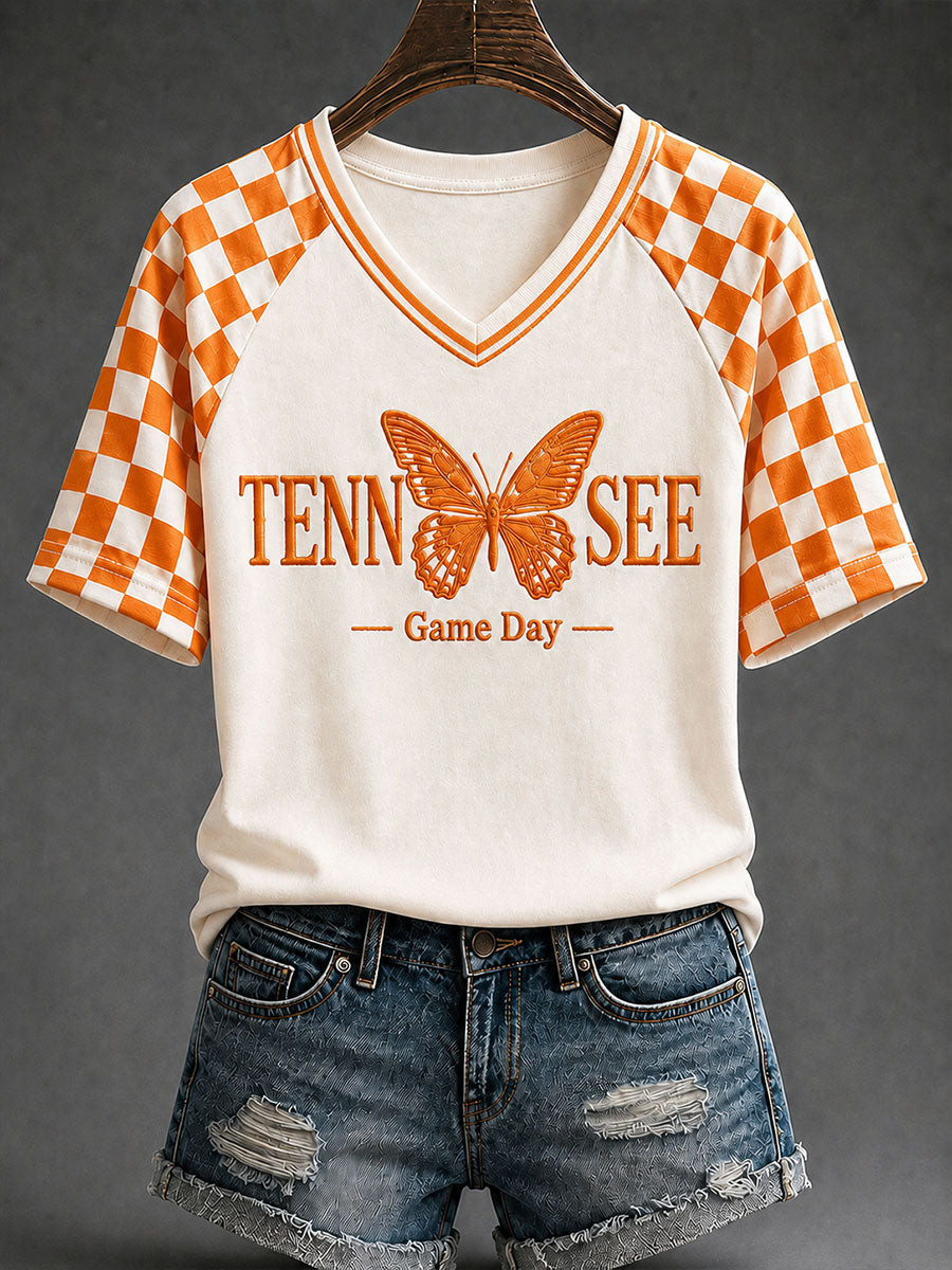 Dolly Parton Merch Tennessee Football Game Day V-Neck Shirt Dolly Memorial Fans Gifts