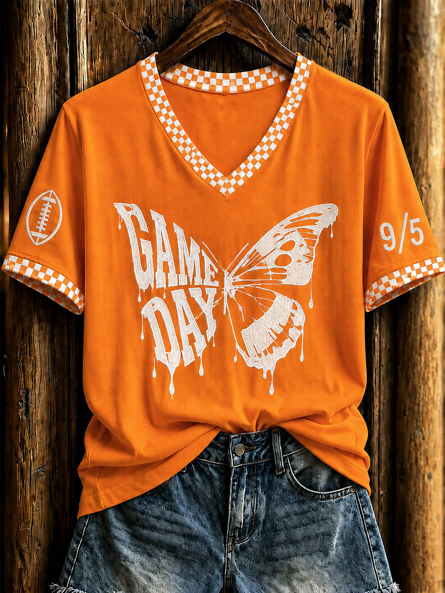 Dolly Parton Merch Tennessee Football Game Day V-Neck Shirt Dolly Memorial Merch Gift For Fans