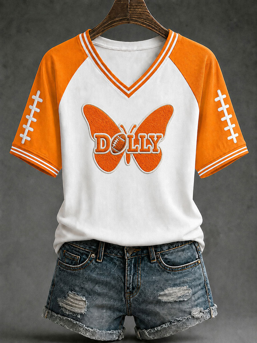 Dolly Parton Merch Tennessee Football Game Day V-Neck Shirt Remembering Dolly Parton Merch