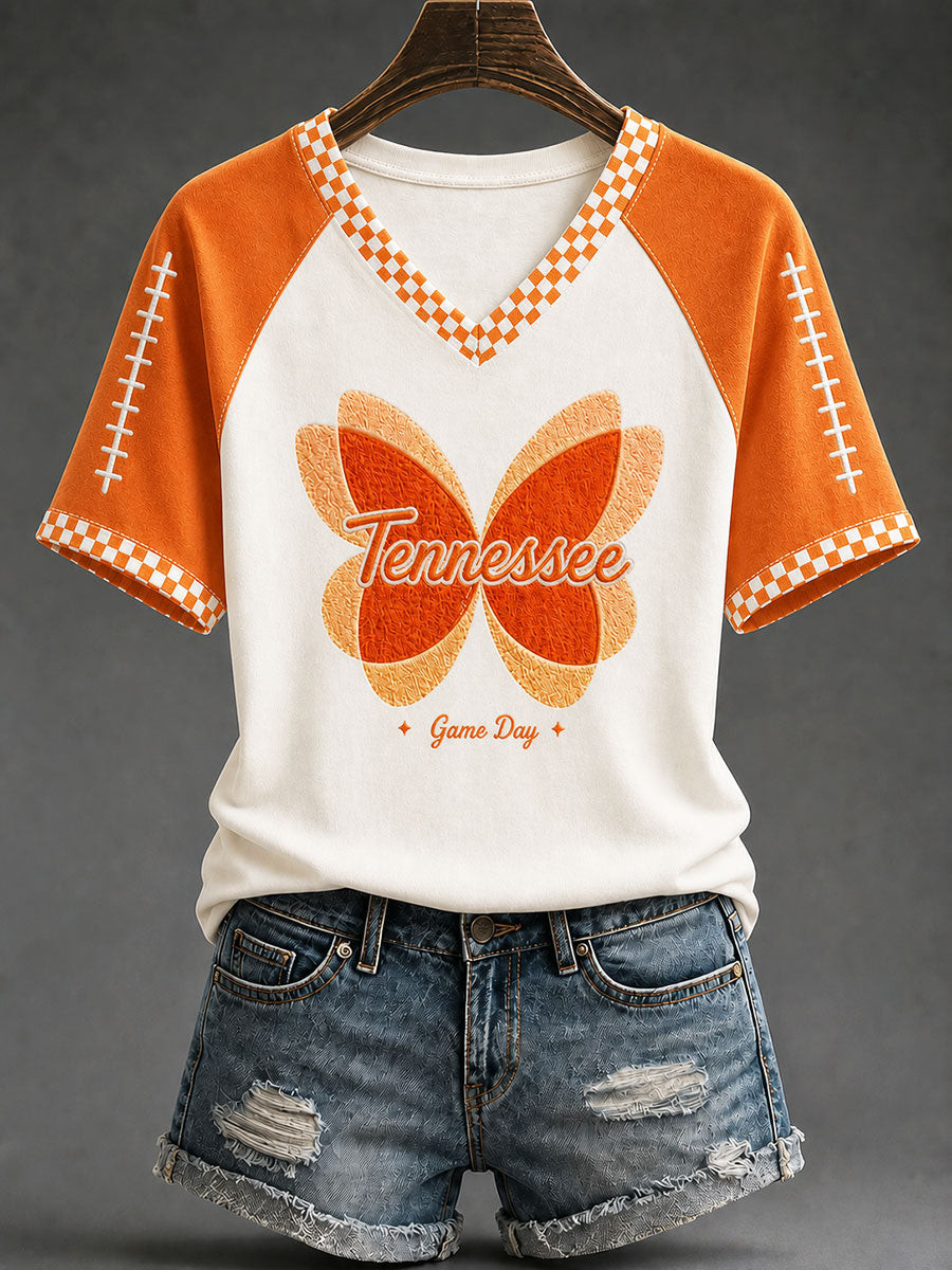 Dolly Parton Merch Tennessee Football Game Day V-Neck Shirt RIP Dolly Merch Gift For Vols Fans