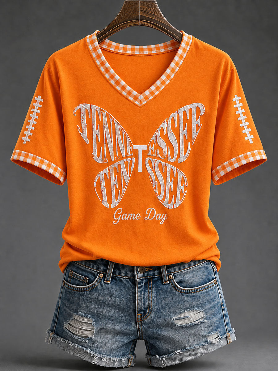 Dolly Parton Merch Tennessee Football Game Day V-Neck Shirt Tennessee Volunteers Fan Gifts Dolly Parton Merch Tennessee Football Game Day V-Neck Shirt Tennessee Volunteers Fan Gifts