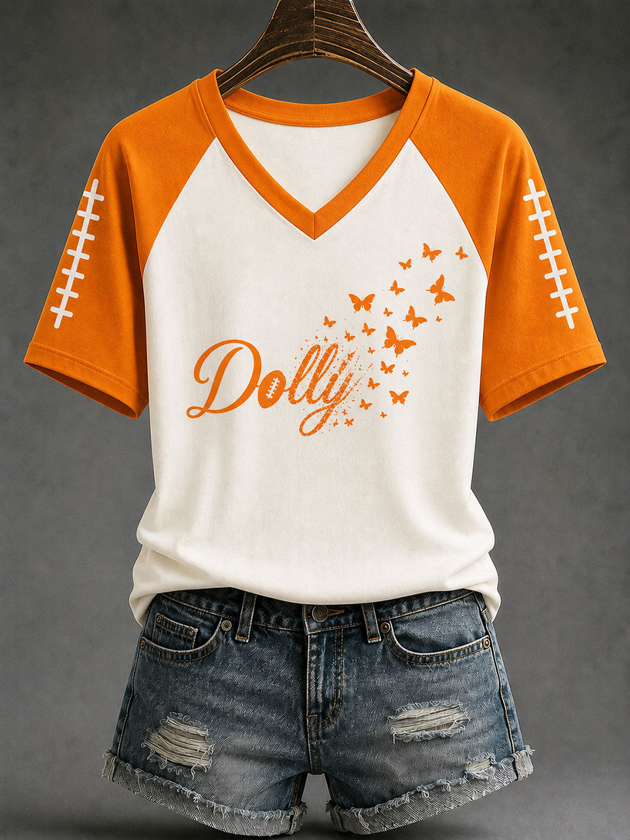 Dolly Parton Merch Tennessee Football Game Day V-Neck Shirt Tribute To Dolly Parton Clothing