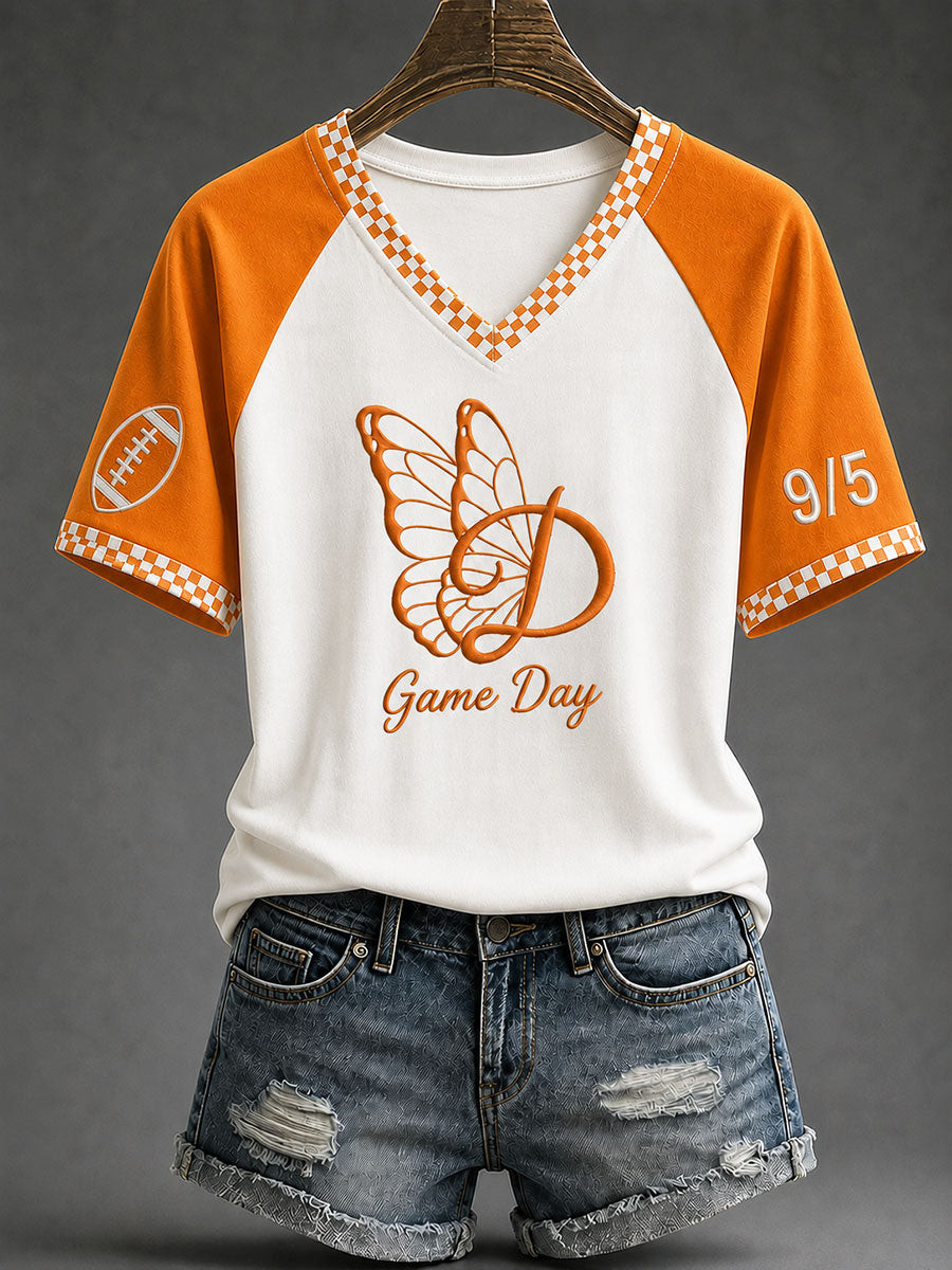 Dolly Parton Merch Tennessee Football Game Day V-Neck Shirt Tribute To Dolly Parton Merch Womens
