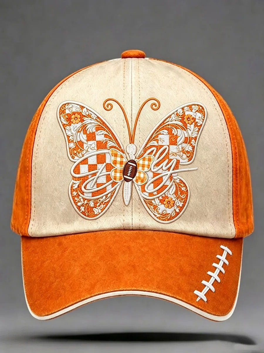Dolly Parton Merch Tennessee Football Hat Butterfly Cap Present For Football Lovers