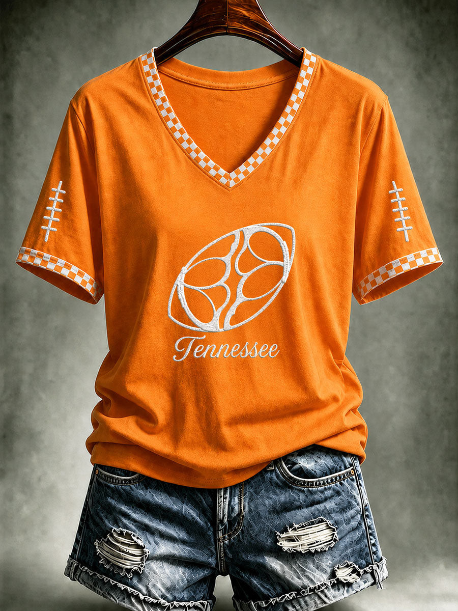 Dolly Parton Merch Tennessee Football V-Neck Shirt Dolly Parton Tribute Tee Gift For Game Day