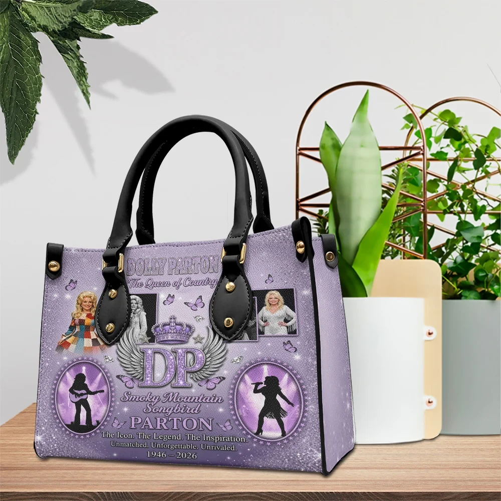 Dolly Parton Merch The Queen Of Country Leather HandBag 1946 2026 RIP Dolly Parton Merch