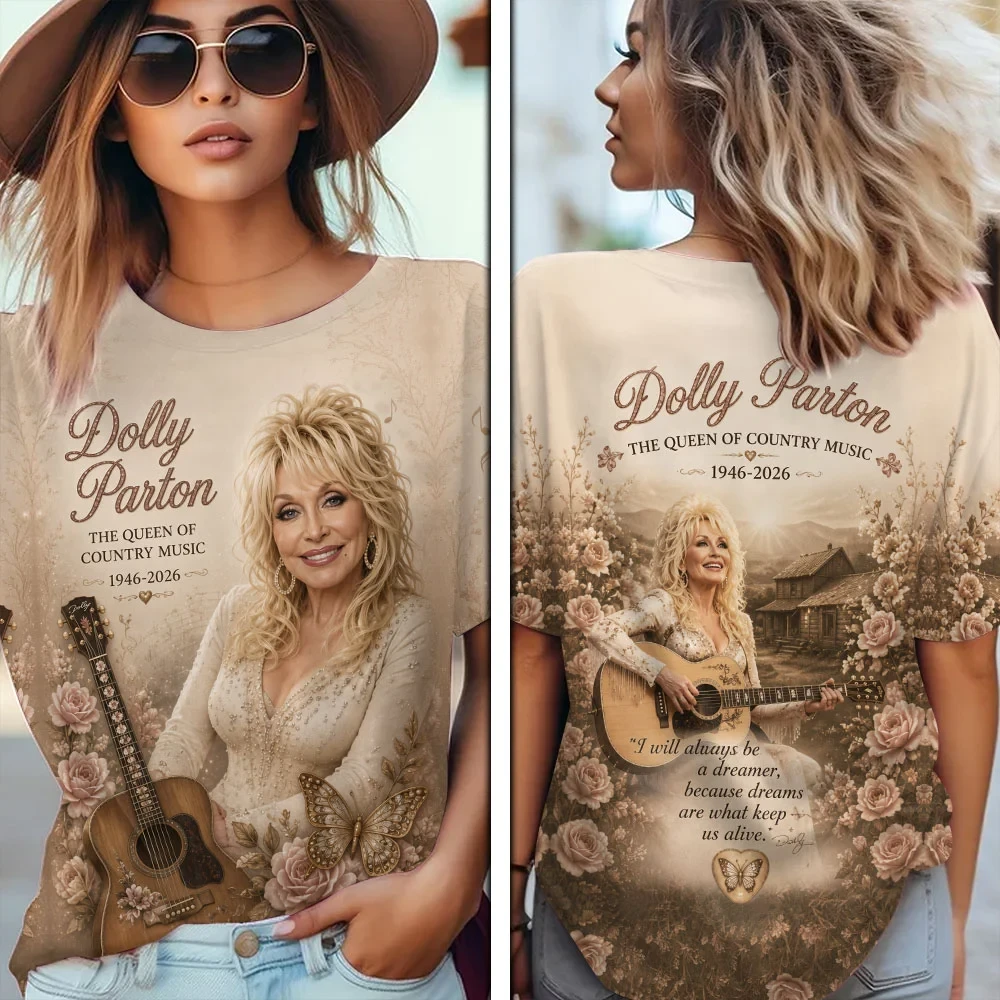 Dolly Parton Merch The Queen Of Country Music T-Shirt 1946 2026 RIP Dolly Parton Merch