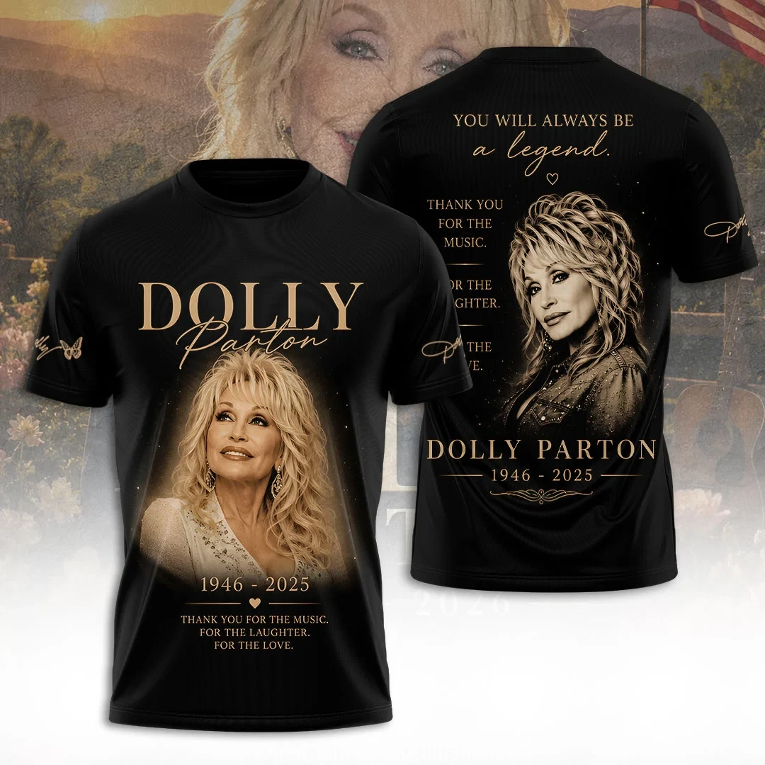 Dolly Parton Merch You Will Always Be A Legend T-Shirt RIP 1946 2026 Shirt Memorial Gifts