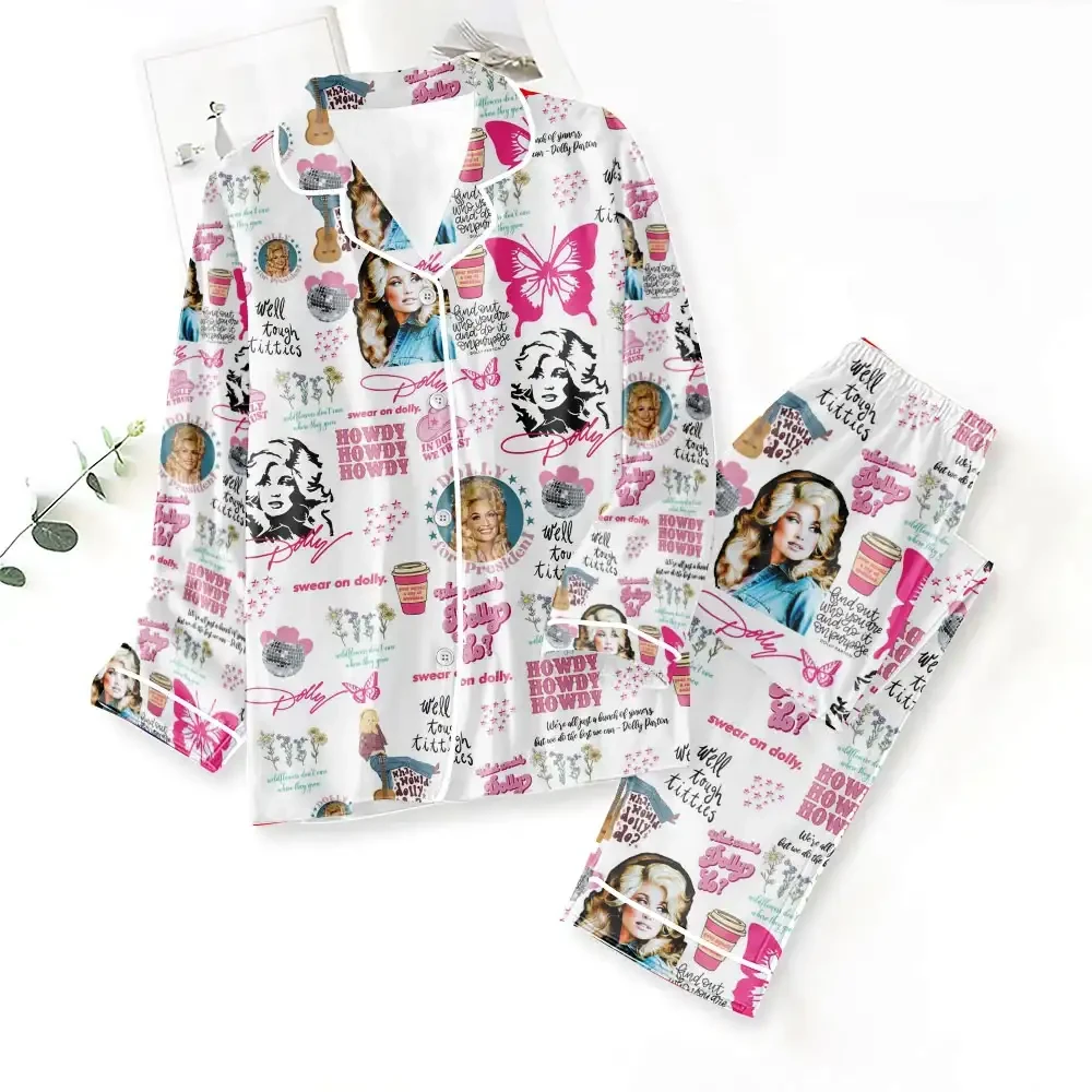 Dolly Parton Pajama Set Queen Of Country Dolly Parton Merch Music Lover Gift For Her